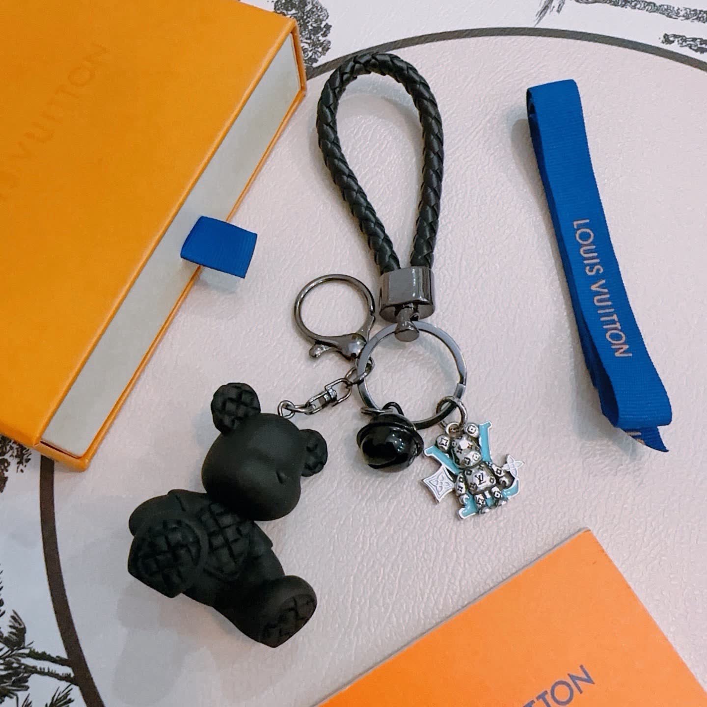 Louis Vuitton Keychain with Charms